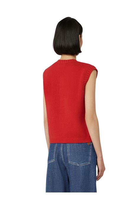 gilet in maglia in filato cotone fantasia Weekend MAXMARA | CAPRARA005